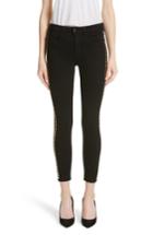 Women's L'agence Margot Studded Ankle Skinny Jeans - Black