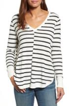 Women's Caslon High-low V-neck Sweater - Ivory
