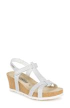 Women's Mephisto Liviane Wedge Sandal M - White