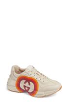 Women's Gucci Rhyton Double G Sneaker Us / 34eu - White