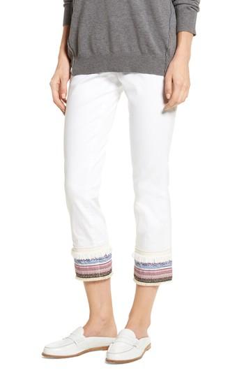 Women's Jag Jeans Embellished Denim Pants - White