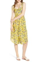 Women's Moon River Floral Button Front Sundress - Yellow