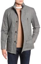 Men's Luciano Barbera Stretch Flannel Jacket Us / 52 Eu - Grey