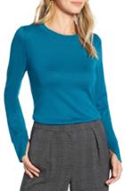 Women's Halogen Slit Sleeve Sweater - Blue/green