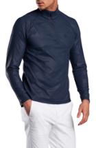 Men's G/fore Camo Regular Fit Quarter-zip Pullover - Blue