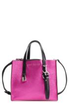 Marc Jacobs Mini The Grind Metallic Leather Tote - Pink