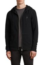 Men's Allsaints Clash Cotton Zip Hoodie - Black