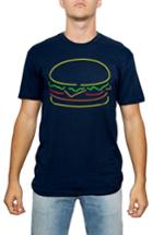 Men's Kid Dangerous Neon Cheeseburger Graphic T-shirt, Size - Blue