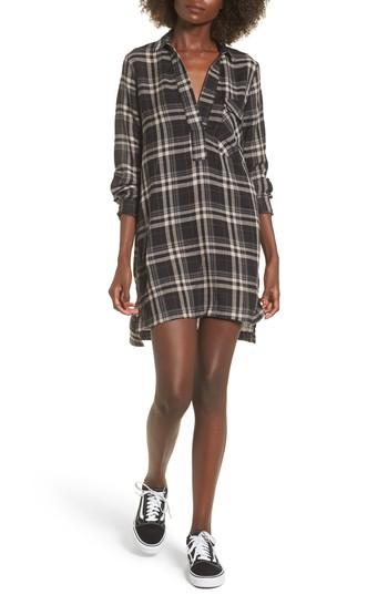 Women's Lira Clothing Victory Plaid Shirtdress - Black