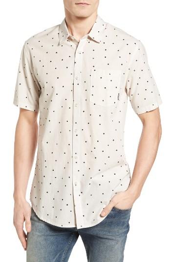 Men's Billabong Marker Print Woven Shirt - Ivory