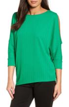 Women's Chaus Ribbed Knit Cold Shoulder Top