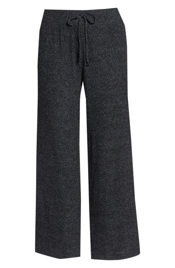 Women's Joe's Wide Leg Cropped Sleep Pants - Black