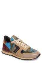 Men's Valentino Garavani Camo Rockrunner Sneaker Us / 40eu - Green