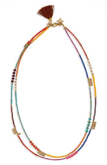 Women's Panacea Double Row Tassel Necklace