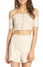 Women's Astr The Label Amalia Off The Shoulder Tank - White