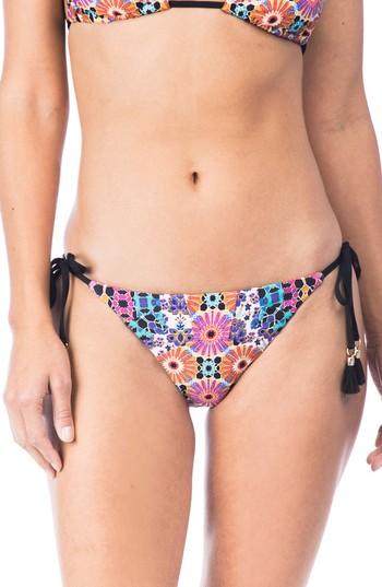 Women's Trina Turk Golden Medallion Side Tie Bikini Bottoms - Yellow