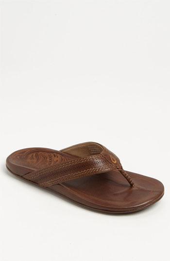 Men's Olukai 'pookela' Flip Flop M - Brown