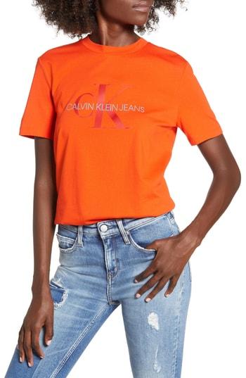 Women's Calvin Klein Jeans Logo Graphic Tee - Red