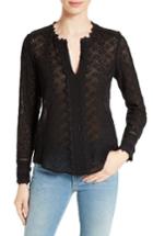 Women's Rebecca Taylor Florence Silk Lace Blouse