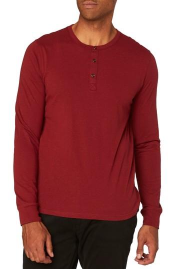 Men's Threads For Thought Henley, Size - Burgundy