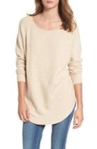 Women's Dreamers By Debut Shirttail Hem Sweater - Beige