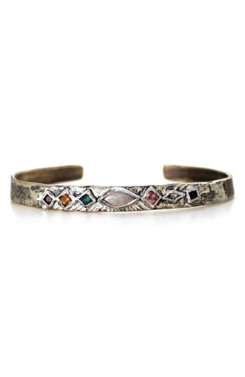 Women's Franny E Jewelry Mixed Gem Cuff Bracelet