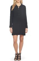 Women's 1.state Lace-up Shirtdress - Black