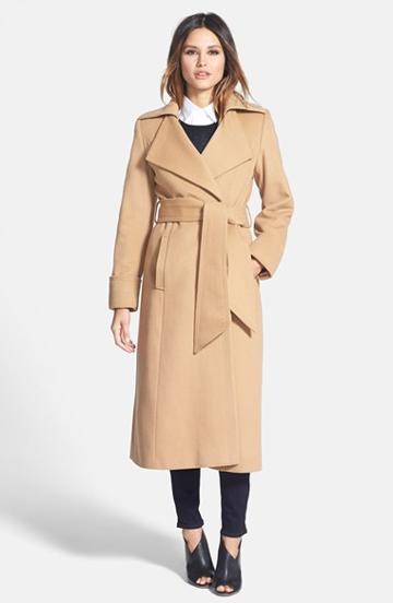 Women's George Simonton 'hollywood' Long Wrap Coat - Beige