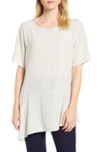 Women's Eileen Fisher Asymmetrical Silk Top - White