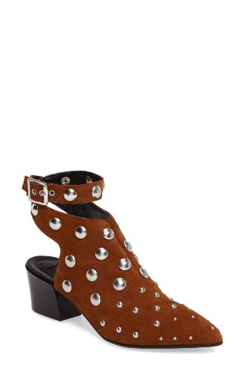 Women's Topshop Madness Studded Wraparound Bootie .5us / 36eu - Brown