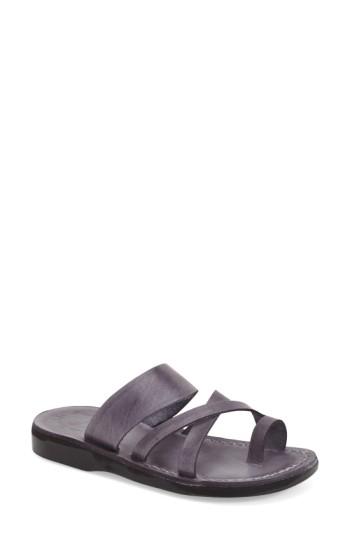 Women's Jerusalem Sandals 'the Good Shepard' Leather Sandal Us / 42eu - Grey