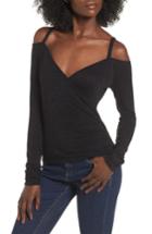 Women's Leith Wrap Front Off The Shoulder Top