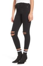 Petite Women's Topshop Jamie Ripped Jeans W X 28l (fits Like 23w) - Black