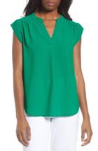 Women's Gibson Split Neck Top, Size - Green