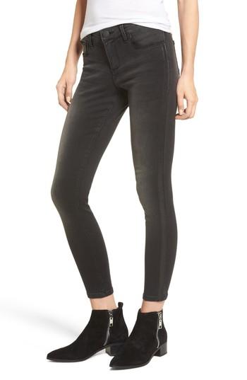 Women's Bp. Faux Leather Stripe Skinny Jeans
