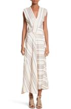 Women's Zero + Maria Cornejo Stripe Midi Dress - Ivory