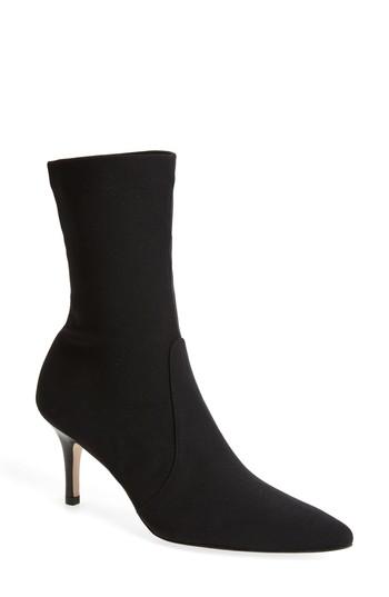 Women's Stuart Weitzman Axiom Pointy Toe Bootie M - Black