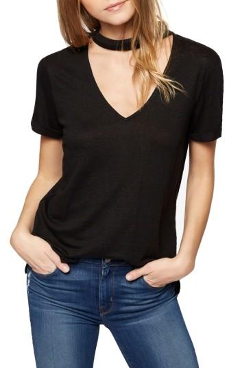 Women's Sanctuary Joanna Linen Choker Tee - Black