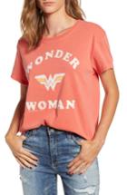 Women's Junk Food Wonder Woman Cotton Tee - Orange