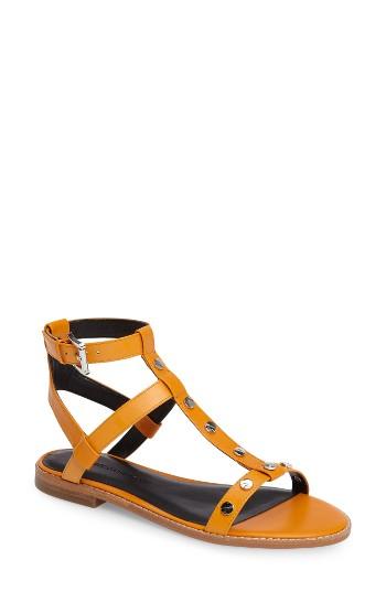 Women's Rebecca Minkoff Sandy Studded T-strap Sandal .5 M - Beige