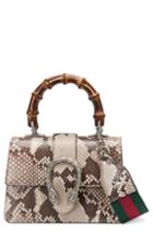 Gucci Mini Dionysus Genuine Python Top Handle Satchel -