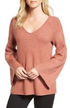 Women's Hinge Bell Sleeve Sweater, Size - Coral