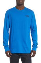 Men's The North Face Red Box Long Sleeve T-shirt - Blue