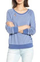 Women's N:philanthropy Belize Deconstructed Sweatshirt - Blue