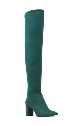 Women's Nine West Xperian Over The Knee Boot .5 M - Green