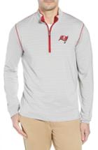 Men's Cutter & Buck Meridian - Tampa Bay Buccaneers Regular Fit Half Zip Pullover - Red