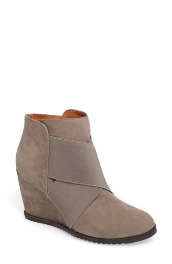 Women's Gentle Souls Georgia Wedge Bootie M - Grey