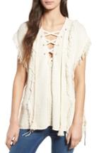 Women's Pam & Gela Baja Fringe Sweater