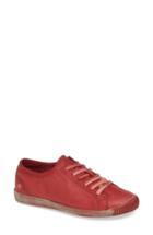 Women's Softinos By Fly London Isla Distressed Sneaker .5-8us / 38eu - Red