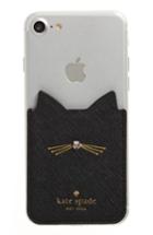 Kate Spade New York Cat Iphone 7/8 Sticker Pocket - Black